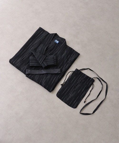 【セール】しじら織 らくらく着付け ワンタッチ帯付き浴衣 4点セット（浴衣）｜JUNGLE STORM（ジャングルストーム）