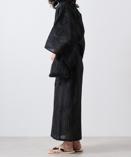 【セール】しじら織 らくらく着付け ワンタッチ帯付き浴衣 4点セット（浴衣）｜JUNGLE STORM（ジャングルストーム）