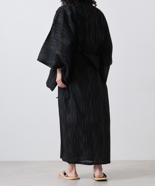 【セール】しじら織 らくらく着付け ワンタッチ帯付き浴衣 4点セット（浴衣）｜JUNGLE STORM（ジャングルストーム）