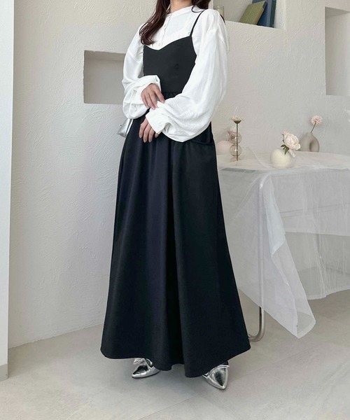 apres jour clair(アプレジュールクレア)の「【apres jour clair】サイドポケットキャミワンピース【ZOZOTOWN限定アイテム】(ワンピース・レディース・ブラック/イエロー/チャコールグレー・フリー/X-LARGE)」の7枚目の写真