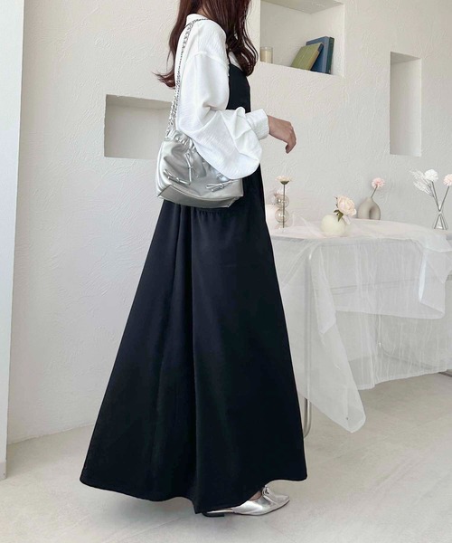 apres jour clair(アプレジュールクレア)の「【apres jour clair】サイドポケットキャミワンピース【ZOZOTOWN限定アイテム】(ワンピース・レディース・ブラック/イエロー/チャコールグレー・フリー/X-LARGE)」の9枚目の写真