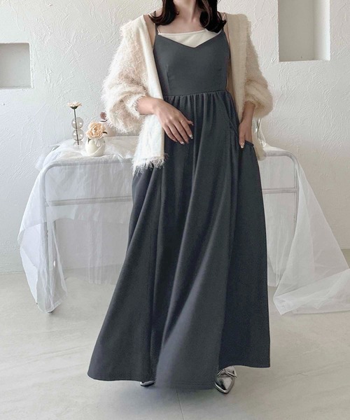 apres jour clair(アプレジュールクレア)の「【apres jour clair】サイドポケットキャミワンピース【ZOZOTOWN限定アイテム】(ワンピース・レディース・ブラック/イエロー/チャコールグレー・フリー/X-LARGE)」の13枚目の写真