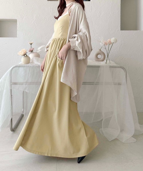 apres jour clair(アプレジュールクレア)の「【apres jour clair】サイドポケットキャミワンピース【ZOZOTOWN限定アイテム】(ワンピース・レディース・ブラック/イエロー/チャコールグレー・フリー/X-LARGE)」の22枚目の写真