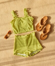 FREAK'S STORE（フリークスストア）の「WEB限定　シャーリング 2セット ビキニ（水着・スイムウェア）（水着・イエロー系）」
