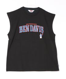 《BEN DAVIS》プリント　ノースリーブ/抗菌防臭 リサイクルコットン混