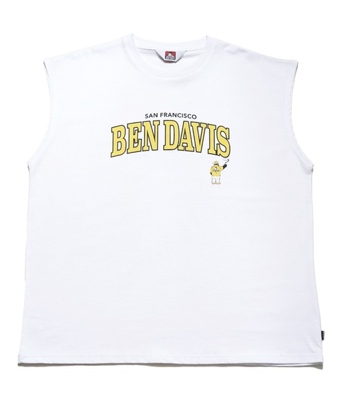 BEN DAVIS(ベンデイビス)の「《BEN DAVIS》プリント ノースリーブ/抗菌防臭 リサイクルコットン混(Tシャツ/カットソー・メンズ・ホワイト/ブラック/イエロー/グリーン・MEDIUM/LARGE/X-LARGE/SMALL)」の5枚目の写真