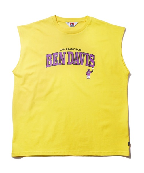 BEN DAVIS(ベンデイビス)の「《BEN DAVIS》プリント ノースリーブ/抗菌防臭 リサイクルコットン混(Tシャツ/カットソー・メンズ・ホワイト/ブラック/イエロー/グリーン・MEDIUM/LARGE/X-LARGE/SMALL)」の8枚目の写真