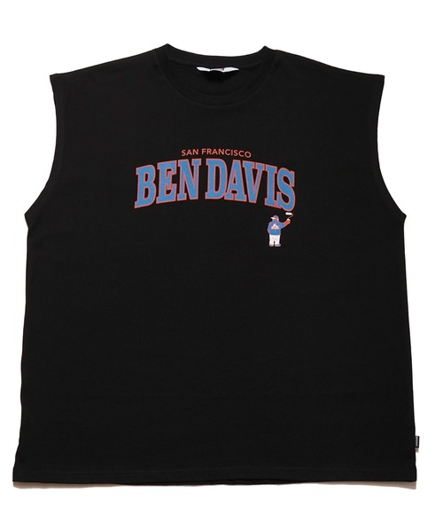 BEN DAVIS(ベンデイビス)の「《BEN DAVIS》プリント ノースリーブ/抗菌防臭 リサイクルコットン混(Tシャツ/カットソー・メンズ・ホワイト/ブラック/イエロー/グリーン・MEDIUM/LARGE/X-LARGE/SMALL)」の6枚目の写真