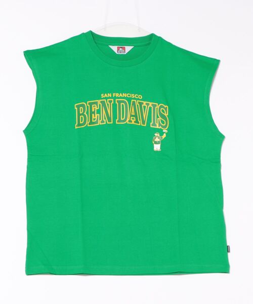 BEN DAVIS(ベンデイビス)の「《BEN DAVIS》プリント ノースリーブ/抗菌防臭 リサイクルコットン混(Tシャツ/カットソー・メンズ・ホワイト/ブラック/イエロー/グリーン・MEDIUM/LARGE/X-LARGE/SMALL)」の13枚目の写真