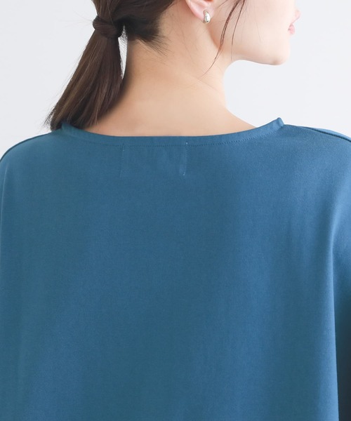 n'OrLABEL（ノアールレーベル）の「【機能素材】『シンプルドルマンカットソー』（Tシャツ/カットソー・レディース・オフホワイト/ブルー/ブラック/イエロー/レッド/ライトグレー・FREE）」の7枚目の写真