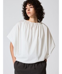 mizuiro ind ネックギャザープルオーバー