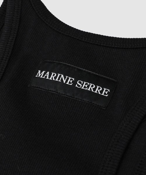 MARINE SERRE（マリーン・セル）の「ORGANIC COTTON RIB 2X2 TANK TOP（タンクトップ・レディース・ブルー/ブラック/ピンク/ホワイト・S/M/XS）」の8枚目の写真