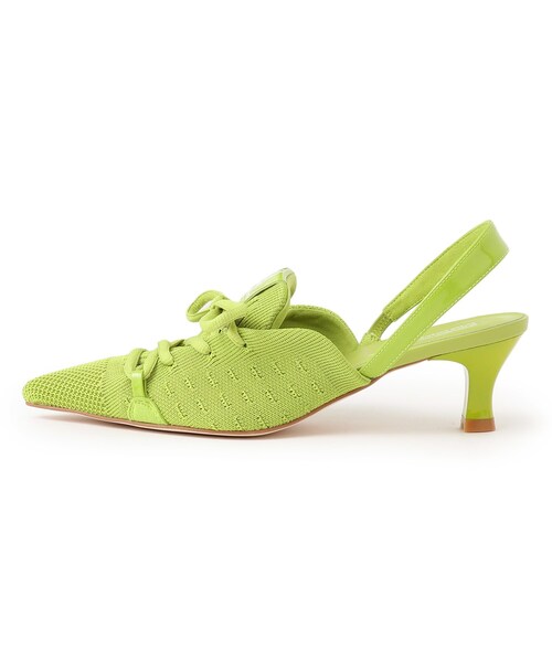 GALLEST（ギャレスト）の「◆MAISON MAVERICK PRESENTS ニットレースアップヒール（パンプス・レディース・ホワイト/ブラック・25/35）」の4枚目の写真