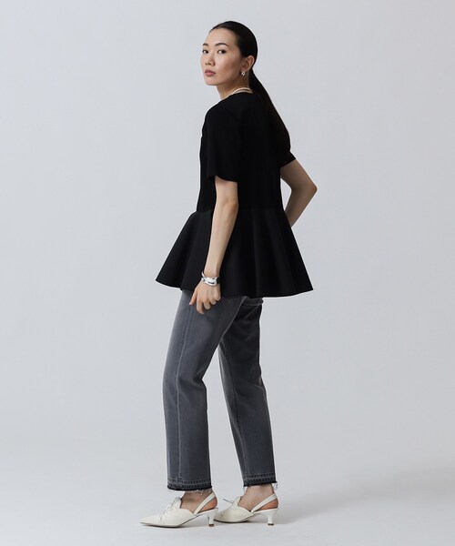 GALLEST（ギャレスト）の「◆MAISON MAVERICK PRESENTS ニットレースアップヒール（パンプス・レディース・ホワイト/ブラック・25/35）」の9枚目の写真