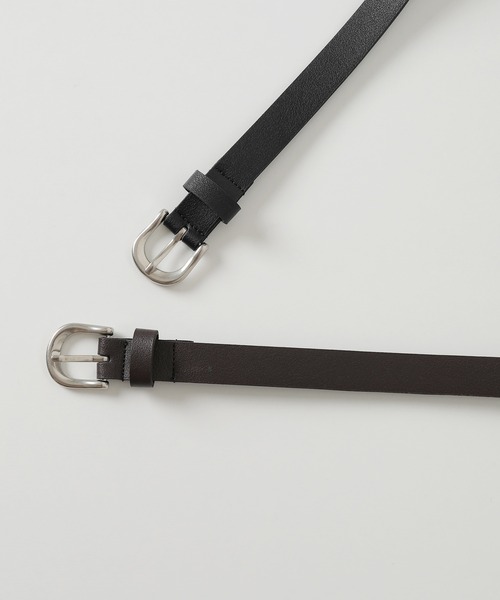 Monocoro toppi（モノコロトッピ）の「合皮 ベルト 18mm シンプル バックル 細ベルト（ベルト・レディース・ブラウン/ブラック・フリー）」の13枚目の写真