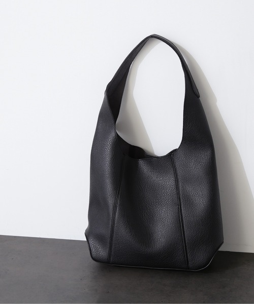 N.（N. Natural Beauty Basic）（エヌエヌナチュラルビューティーベーシック）の「◆ソフトワンハンドルトートバッグ（トートバッグ・レディース・ベージュ/ブラック・ﾌﾘ-）」の4枚目の写真