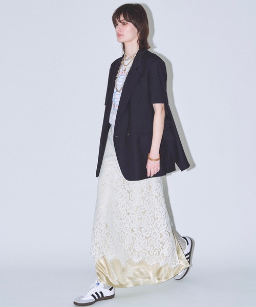 yae（ヤエ）の「【Revival】Lace wrap skirt/レースラップスカート（スカート・レディース・レッド/ホワイト・FREE）」の10枚目の写真