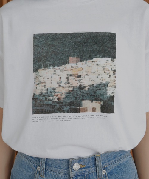 hellam(へラム)の「アソートプリントTシャツ(入荷禁止)(Tシャツ/カットソー・レディース・ホワイト×イエロー/ホワイト×エメラルドグリーン/ホワイト×グリーン/ホワイト×ブラック/ホワイト×ブルー・FREE)」の19枚目の写真