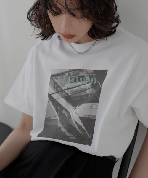 hellam(へラム)の「アソートプリントTシャツ(入荷禁止)(Tシャツ/カットソー・レディース・ホワイト×イエロー/ホワイト×エメラルドグリーン/ホワイト×グリーン/ホワイト×ブラック/ホワイト×ブルー・FREE)」の22枚目の写真