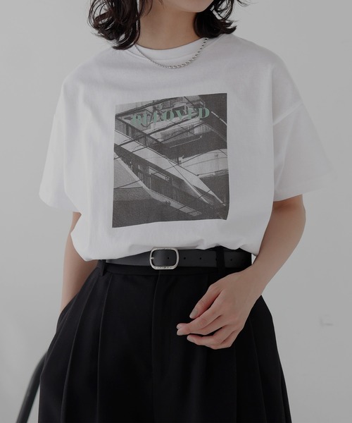 hellam(へラム)の「アソートプリントTシャツ(入荷禁止)(Tシャツ/カットソー・レディース・ホワイト×イエロー/ホワイト×エメラルドグリーン/ホワイト×グリーン/ホワイト×ブラック/ホワイト×ブルー・FREE)」の9枚目の写真