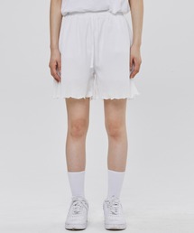 A'GEM/9 × .kom 『ROMANTIC CROWN/ロマンティック クラウン』 BANDING PLEATS SHORTS/バンディングショート