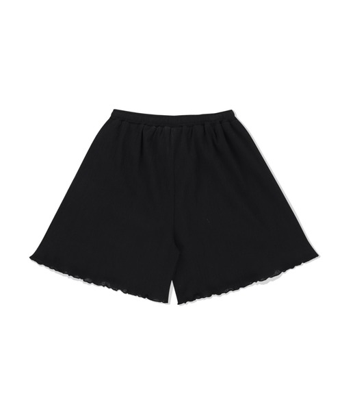 ROMANTIC CROWN(ロマンティッククラウン)の「A'GEM/9 × .kom 『ROMANTIC CROWN/ロマンティック クラウン』 BANDING PLEATS SHORTS/バンディングショート(その他パンツ・レディース・ブラック/ホワイト・M)」の10枚目の写真