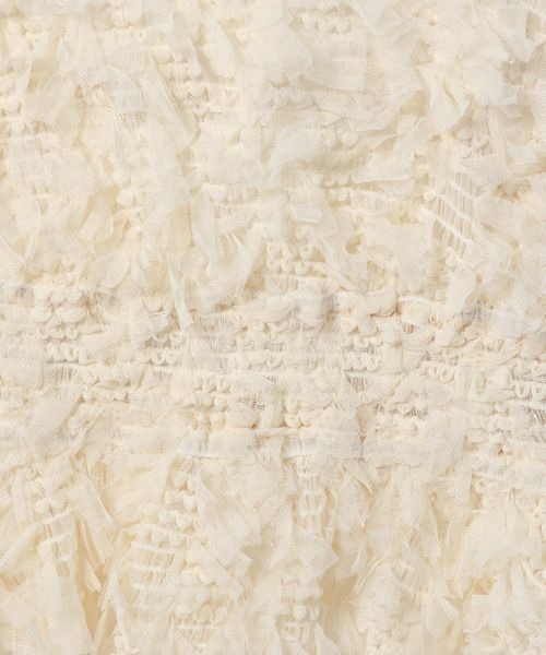 mysty woman（ミスティウーマン）の「チュールシャーリングキャミ　125065（キャミソール・レディース・ブラック/アイボリー・FREE）」の17枚目の写真