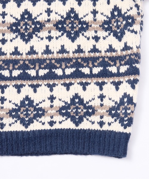 Noen(ノエン)の「ノルディッククルーネックニット(ニット/セーター・メンズ・Navy/レッド/ブラック・MEDIUM/LARGE)」の22枚目の写真