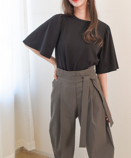 VIVID LADY(ビビッドレディー)の「tシャツ レディース 半袖(Tシャツ/カットソー・レディース・ミント/ホワイト/ピンク/ホワイト×ブラック/ブラック/ブルー・FREE)」の15枚目の写真