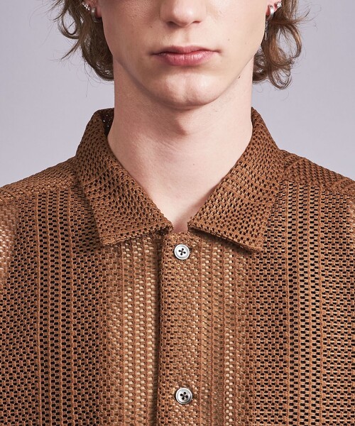 RUFFLOGブラックショートスリーブシャツ Lui's（ルイス）の「RINGZIP ショートスリーブシャツ（シャツ