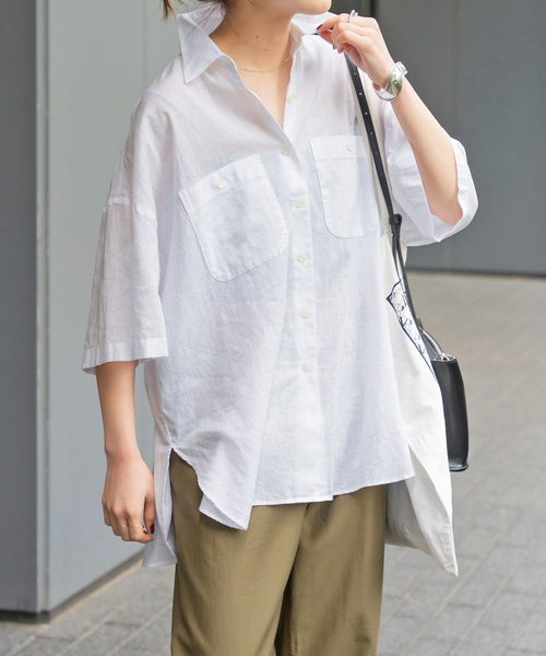 Spick & Span（スピックアンドスパン）の「コットンリネンハーフ