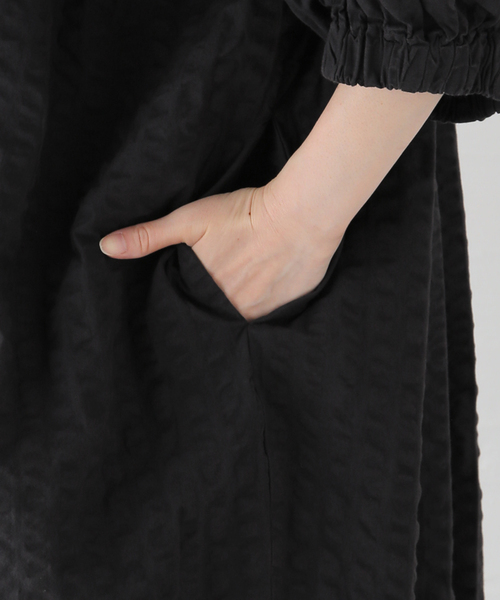BLACK CRANE(ブラッククレーン)の「【BLACK CRANE/ブラック クレーン】 SACK DRESS SK-SCD12(ワンピース・レディース・マスタード/ブラック・SMALL)」の10枚目の写真