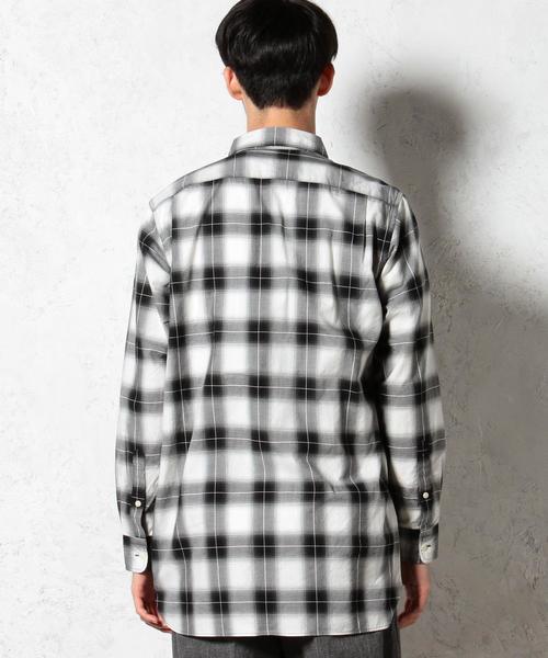 green label relaxing（グリーンレーベルリラクシング）の「OMBRE/CHK REG LONG シャツ◆（シャツ/ブラウス・メンズ・ブラック/ネイビー・SMALL/MEDIUM/LARGE）」の11枚目の写真