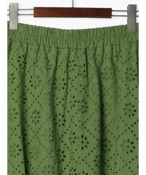 Te chichi TERRASSE（テチチテラス）の「【セットアップ可】カットワークレースティアードスカート（スカート・レディース・グリーン/ブラック/オフホワイト・F）」の21枚目の写真