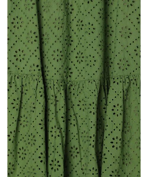 Te chichi TERRASSE（テチチテラス）の「【セットアップ可】カットワークレースティアードスカート（スカート・レディース・グリーン/ブラック/オフホワイト・F）」の22枚目の写真