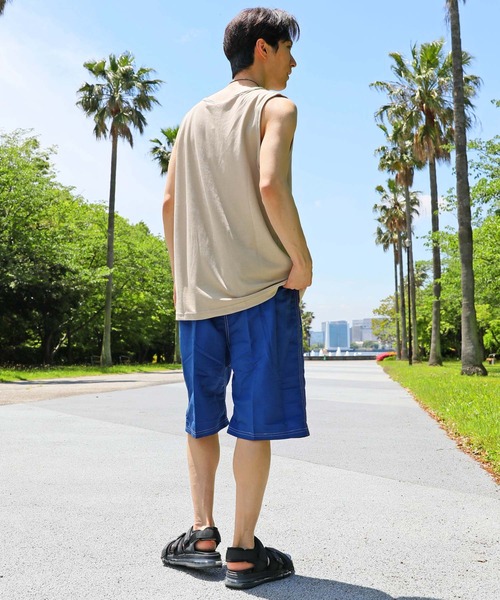 TopIsm(トップイズム)の「USAコットンドライ 吸水速乾 タンクトップ ノースリーブ(タンクトップ・メンズ・ベージュ/杢グレー/ネイビー/オフホワイト/ブラック・M/L/LL)」の8枚目の写真