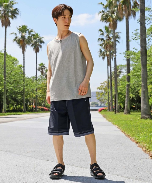 TopIsm(トップイズム)の「USAコットンドライ 吸水速乾 タンクトップ ノースリーブ(タンクトップ・メンズ・ベージュ/杢グレー/ネイビー/オフホワイト/ブラック・M/L/LL)」の7枚目の写真