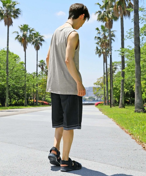 TopIsm(トップイズム)の「USAコットンドライ 吸水速乾 タンクトップ ノースリーブ(タンクトップ・メンズ・ベージュ/杢グレー/ネイビー/オフホワイト/ブラック・M/L/LL)」の6枚目の写真