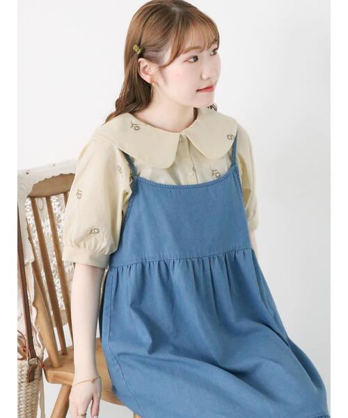 ehka sopo(エヘカソポ)の「総刺繍ブラウス(シャツ/ブラウス・レディース・オフホワイト/キナリ/ブラック・F)」の7枚目の写真