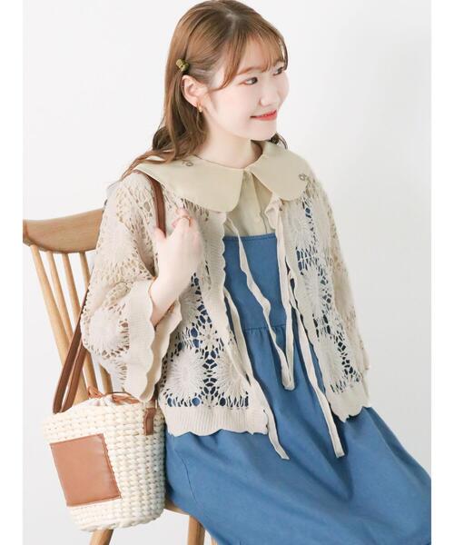 ehka sopo(エヘカソポ)の「総刺繍ブラウス(シャツ/ブラウス・レディース・オフホワイト/キナリ/ブラック・F)」の11枚目の写真