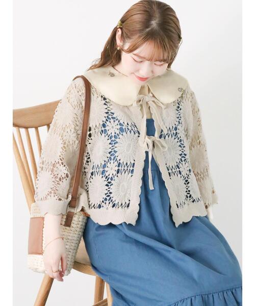 ehka sopo(エヘカソポ)の「総刺繍ブラウス(シャツ/ブラウス・レディース・オフホワイト/キナリ/ブラック・F)」の12枚目の写真