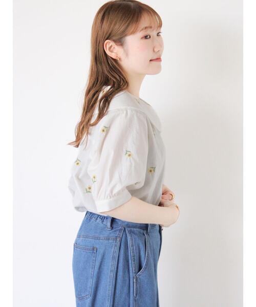 ehka sopo(エヘカソポ)の「総刺繍ブラウス(シャツ/ブラウス・レディース・オフホワイト/キナリ/ブラック・F)」の15枚目の写真