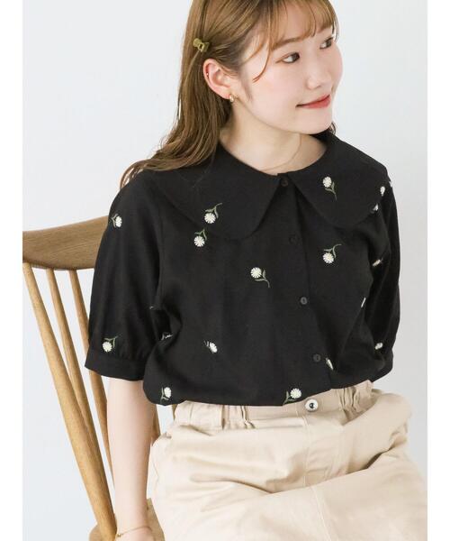 ehka sopo(エヘカソポ)の「総刺繍ブラウス(シャツ/ブラウス・レディース・オフホワイト/キナリ/ブラック・F)」の22枚目の写真