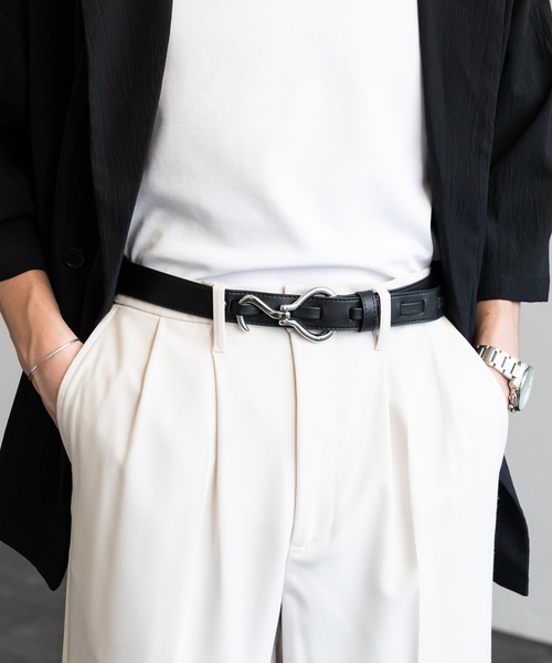 Rocky Monroe（ロッキーモンロー）の「フェイクレザーフックベルト（ベルト・メンズ・シルバー系2/ゴールド系1/ゴールド系2/シルバー系1/シルバー×ゴールド/ブラック系その他・FREE）」の7枚目の写真