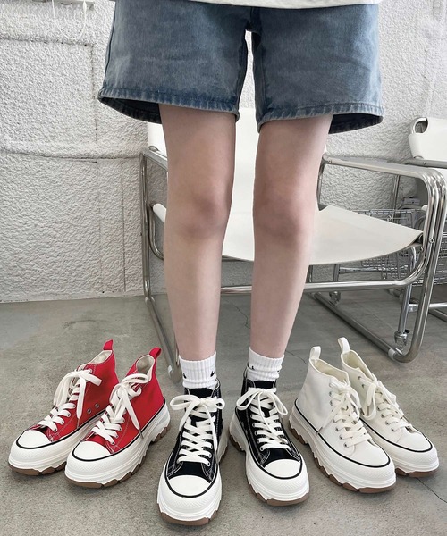 ♡ニコニコ　スニーカー、パンプスセット♡ shopnikoniko（ショップニコニコ）の「ハイカットスニーカー