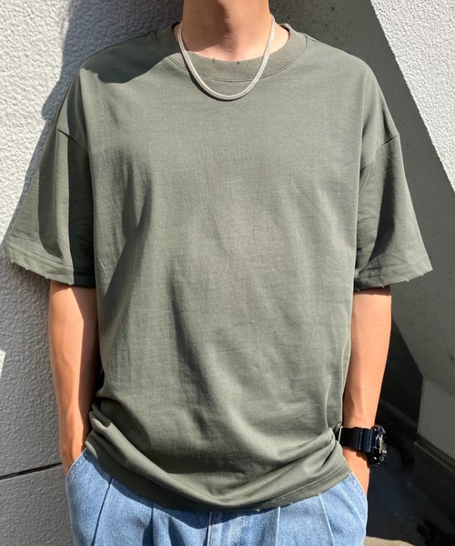 CREARE -LINO-(クレアーレリノ)の「ダメージ加工 Tシャツ/カットソー/半袖TOPS(Tシャツ/カットソー・メンズ・カーキ/オフホワイト/ブラック・MEDIUM/LARGE)」の21枚目の写真