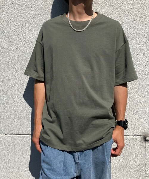 CREARE -LINO-(クレアーレリノ)の「ダメージ加工 Tシャツ/カットソー/半袖TOPS(Tシャツ/カットソー・メンズ・カーキ/オフホワイト/ブラック・MEDIUM/LARGE)」の17枚目の写真