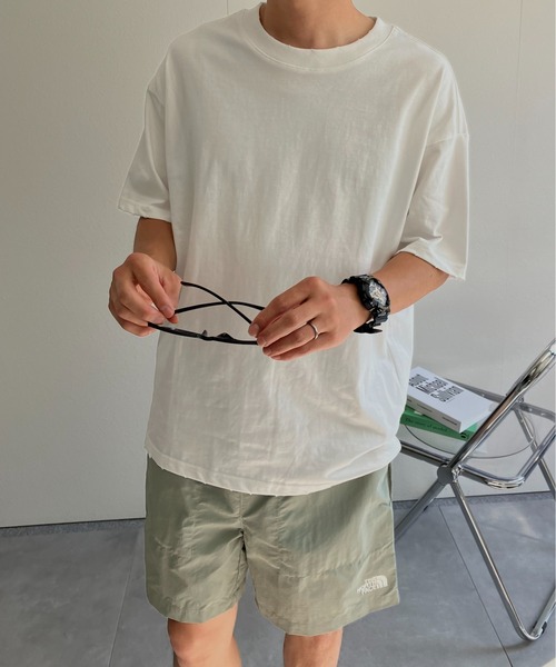 CREARE -LINO-(クレアーレリノ)の「ダメージ加工 Tシャツ/カットソー/半袖TOPS(Tシャツ/カットソー・メンズ・カーキ/オフホワイト/ブラック・MEDIUM/LARGE)」の10枚目の写真