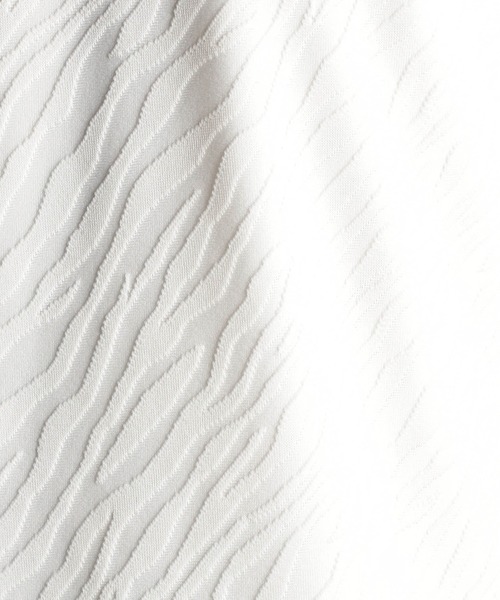 NICOLE CLUB FOR MEN（ニコルクラブフォーメン）の「アニマル柄ジャガードVネック半袖プルオーバー（Tシャツ/カットソー・メンズ・グレー系1/グレー系2/ホワイト系/ブラック系・MEDIUM/LARGE/X-LARGE）」の14枚目の写真