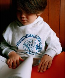 B:MING by BEAMS | 【セットアップ対応】ピザ プリント フーディー（100～140cm）(パーカー)